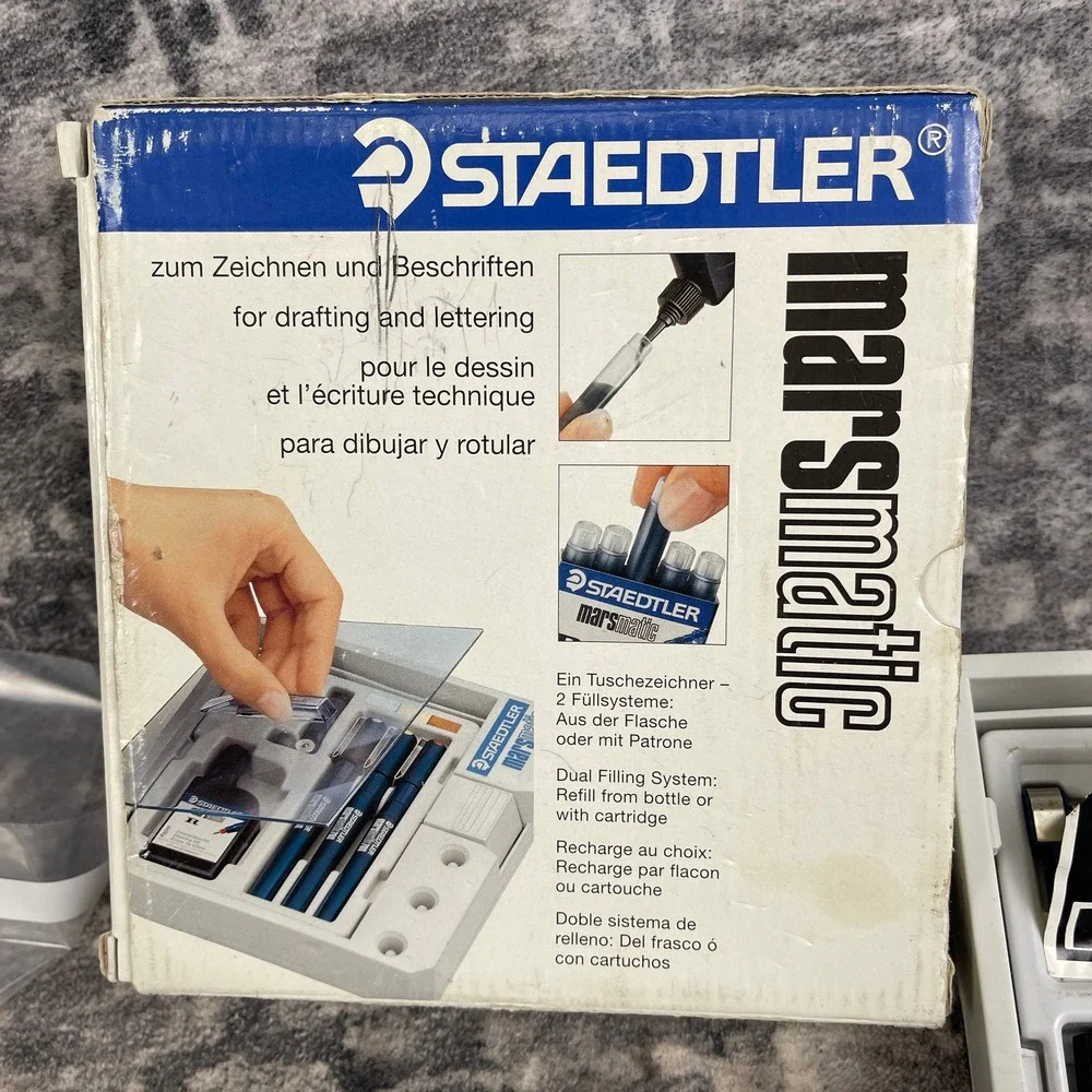 Vtg Staedtler Marsmatic 700 Technical Pen Set Drafting Repair Parts